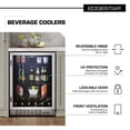 thumbnail image 2 of Edgestar Cbr1502sg 24" Wide 142 Can Built-In Beverage Cooler - Stainless Steel, 2 of 7
