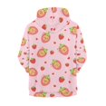 thumbnail image 2 of chaqlin Capybara Hoodies for Teen Girls Trendy Y2K Full-Zip Hoodie Strawberry Long Sleeve Sweatshirts Kids Hooded Jacket with Pockets Fall Winter Clothes, 2 of 7