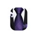 thumbnail image 1 of Set de Corbata Barry.Wang de Seda Rayada Morado y Negro 150 cm, 1 of 6