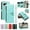 Green, variant on For Google Pixel 8 Wallet Case with Zipper Card Slots,RFID Blocking Large Capacity Elegant PU Leather Magnetic Flip Case Crossbody Strap+Hand Lanyard for Travel / Daily Carrying,Red