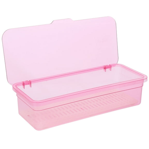 Beaupretty Compact Plastic Utensil Drying Rack with Lid for Kitchen Storage