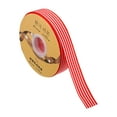 thumbnail image 3 of Unique Bargains 50 Yards x 1' Christmas Striped Ribbon, Rose Red and White Ribbon Candy Cane Ribbon Roll Wrapping Ribbon, 3 of 6