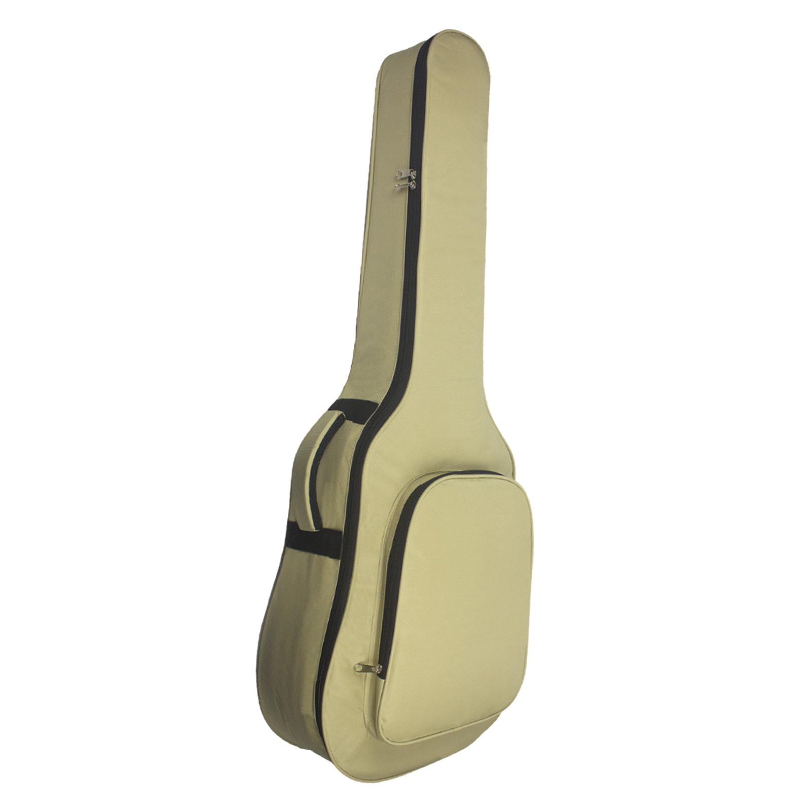 STARTIST Bass Guitar Bag Guitar Gig Bag Back Hanger Protection Supplies Carrying Bag Electric Guitar Case Acoustic Guitar Bag for Solo Khaki