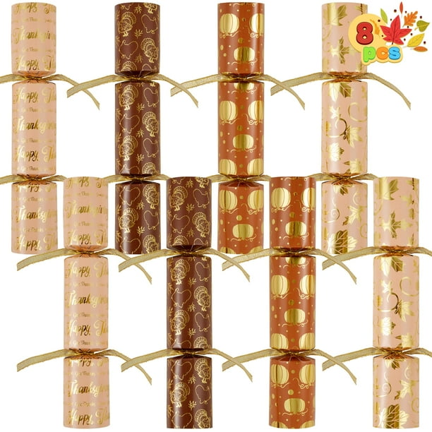 Joyin, paquete de 8 obsequios para fiestas de Acción de Gracias sin broches, 25 cm