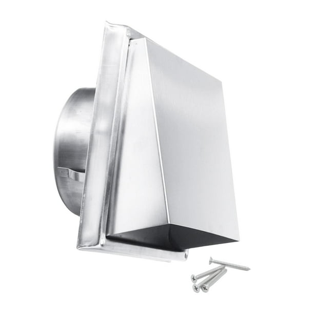 Cubierta de ventilación de aire con cubierta, protección contra pájaros y roedores, práctica ventilación de pared externa para secadoras tipo tambor, 184 cm x 12 cm x 51 cm
