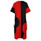 thumbnail image 4 of Vestido retro floral rojo y negro para mujer, vestido holgado con bolso, vestido de fiesta, vestidos elegantes para boda de verano., 4 of 6