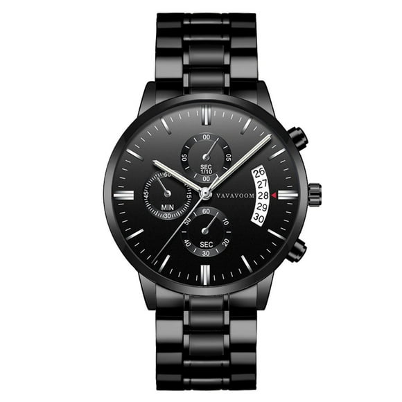 VA-G001 Trendy Business Men Stainless Steel Mens Watches Quartz Wristwatch