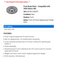 thumbnail image 2 of Front Brake Rotor - Compatible with 2000 Saturn LW2, 2 of 2