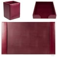 thumbnail image 4 of Dacasso D5237 Burgundy Bonded Leather 3-Piece Desk Set, 4 of 4