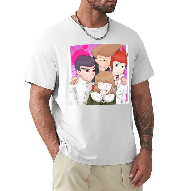 Las costumbres de la camiseta del equipo de Danganronpa diseñan su propio paquete de camisetas de gran tamaño para hombre.
