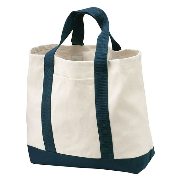Port & Company B400 Mens 2-Tone Shopping Tote Tote Bag