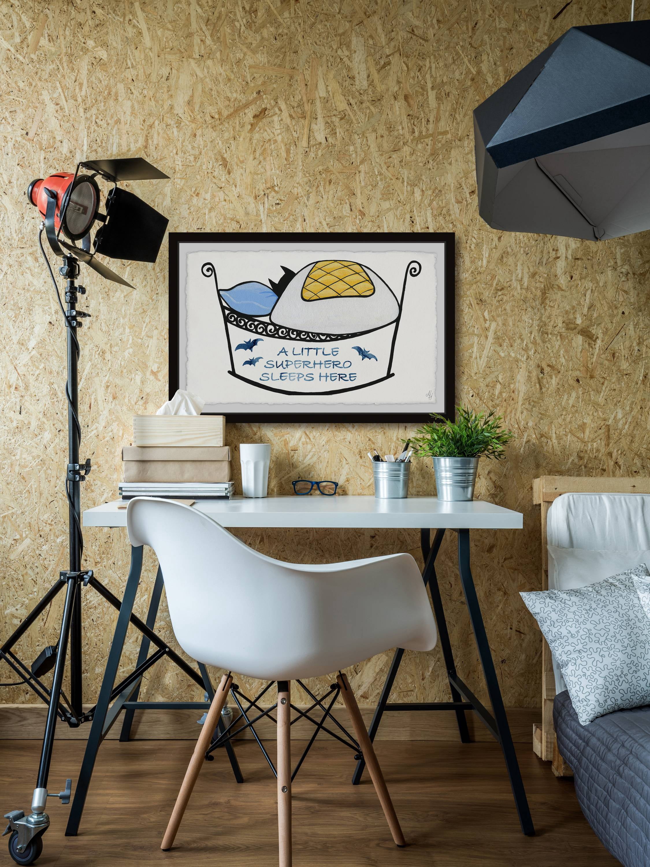 Marmont Hill Superhero Bed Framed Wall Art