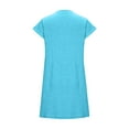 thumbnail image 6 of Levmjia Short Sleeve Dress For Women Casual Dress Round Neck Short Sleeve Solid Color Polyester Summer Beach Vacation Comfort Fit Multi Colors Available Sale, 6 of 9