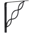 thumbnail image 1 of 8" Decorative Black Scroll Shelf Bracket, 1 of 2