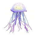 thumbnail image 2 of Clear Jellyfish Decor, Floating Artificial Jellyfish Ornament for Fish Tank Aquarium, Swims with Water Flow, Blue, 4.53 x 2.56 Inch, 2 of 7