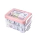 thumbnail image 1 of Juego de 30 cajas de costura, herramientas completas, kit de costura con mango de doble uso de tres capas y estuche para el hogar, color rosa, 1 of 9