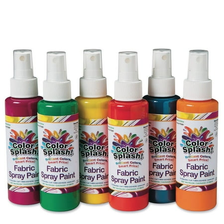 UPC: 0840614116571 | Color Splash!® Fabric Spray Paint Assortment  4 oz. (Pack of 6)