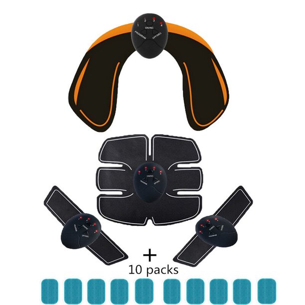 Estimulador muscular inalámbrico EMS, entrenamiento inteligente, entrenamiento Abdominal, pegatinas adelgazantes eléctricas, masajeador adelgazante corporal Tan Jianjun unisex