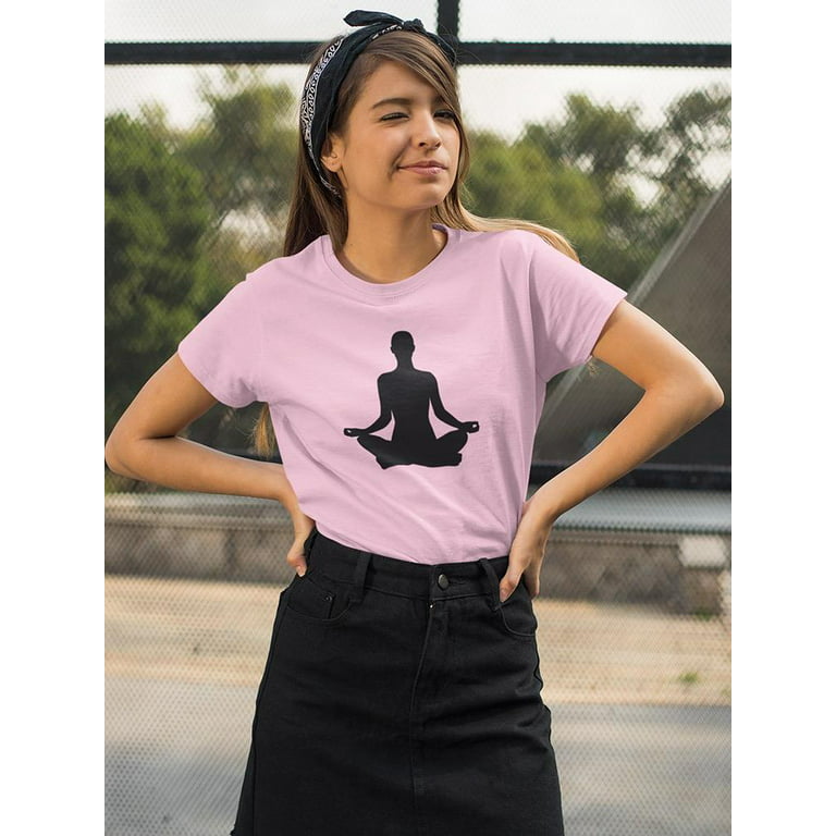 Yoga Silhouette T-Shirt Women -Image by Shutterstock, Female Small 
