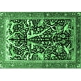 thumbnail image 1 of Ahgly Company Indoor Rectangle Animal Emerald Green Traditional Area Rugs, 8' x 10', 1 of 4