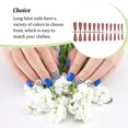 thumbnail image 5 of Fake Nail Set French Style Trend Scratch Resistant Press-on Fingernails Full Cover Removable Trimble Adjustable Manicure Stickers Type 6, 5 of 5