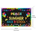 thumbnail image 4 of Welcome Back First Day of school Banner Goodbye Summer Back to School Bash Classroom Decorations Kindergarten Preschool Kids Back to School Party Decor Photo Booth Props 3.6x5.9ft, 4 of 5