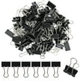 thumbnail image 1 of Metal Small Binder Clips - 50 Pack 3/4 Inch Paper Clamps, Mini Black Office Clips, 1 of 5