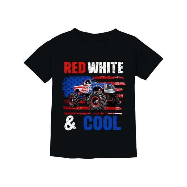 DDSOL Boys 4th of July Shirts American Flag T-Shirts Kids Patriotic Independence Memorial Tops Tees 3-10 Years