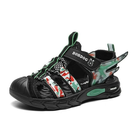 

Boys Sandals Closed Toe Toddler Sport Sandals Little Kid Summer Shoes for Big Kid Walking Hiking Outdoor Green