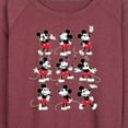 thumbnail image 3 of Mickey & Friends - Mickey Poses Grid - Women's Lightweight French Terry Long Sleeve Shirt, 3 of 5