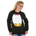 thumbnail image 4 of cute Baby Penguin Fake Tuxedo Unisex Plus Fleece Graphic Sweatshirt Brisco Brands 2X, 4 of 5