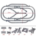 thumbnail image 1 of City High-tech Trains Flexible Tracks Forked Straight Curved Rails Crossing Switch Building Block Bricks Creative Toys for kids, 1 of 10