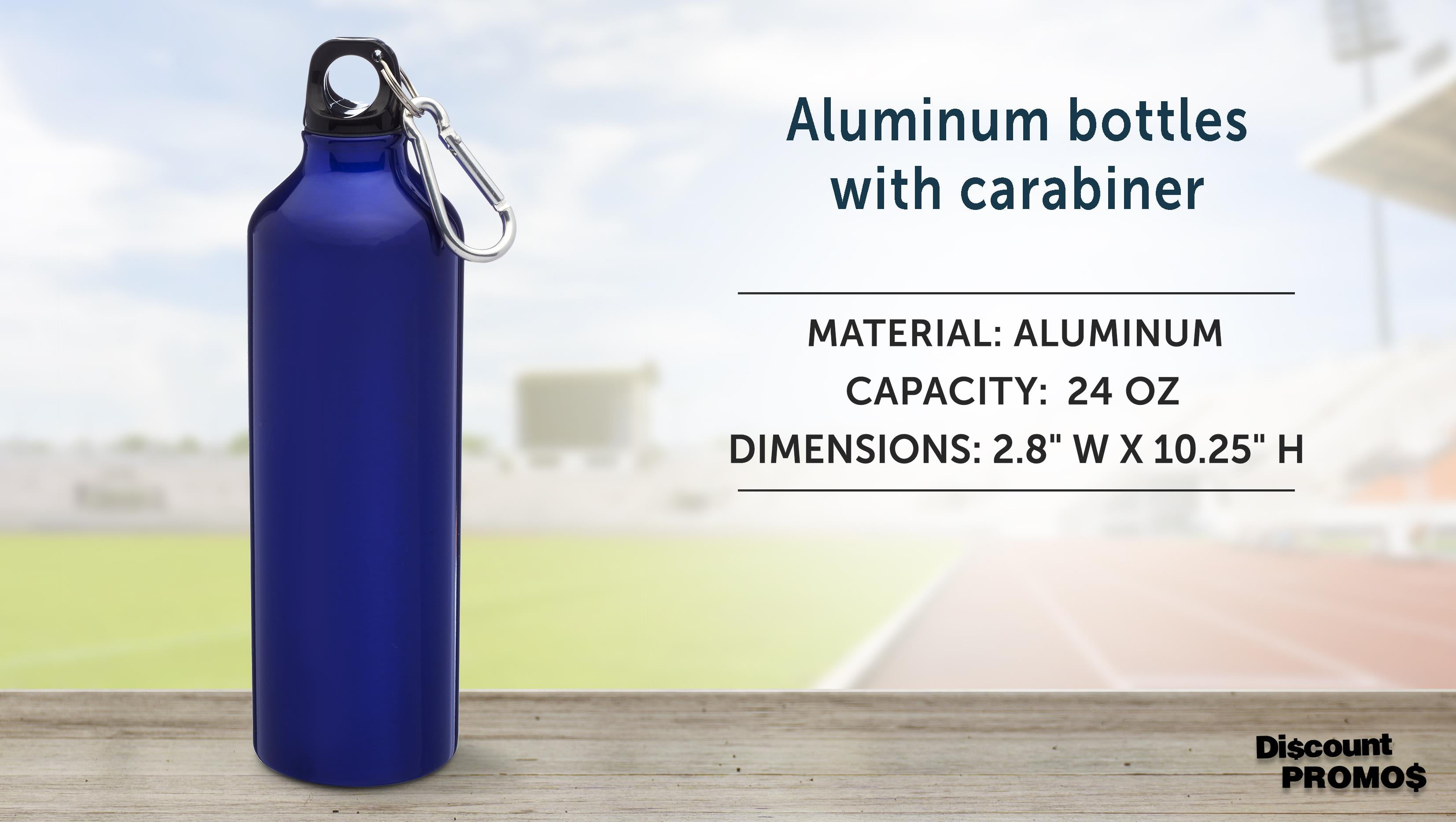 Custom 26 oz. Aluminum Water Bottle with Matching Carabiner - Design Water  Bottles Online at