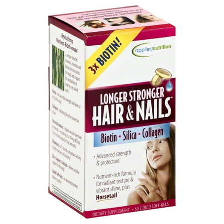Applied Nutrition Longer Stronger Hair & Nails Liquid Soft ...