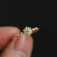 thumbnail image 2 of Snowflake Studded Ring Exquisitely Crafted Jewelry Winter Holidays Festive Celebration Accessories Elegant Women Style, 2 of 6