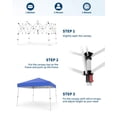 thumbnail image 2 of Carpa 3x3m (10x10 FT), Blanco - Refugio Plegable Portátil con Marco de Acero, Ideal para Patio, Jardín, Eventos, Playa y Fiestas (Incluye Bolsa de Transporte), 2 of 6