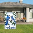 thumbnail image 3 of Amhnf Blue Jay Birds Welcome Garden Flag For Home Outdoor Garden Yard Decor 12x18 inch, 3 of 5
