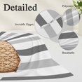 thumbnail image 6 of Grey Striped Queen Size Pillow Cover, Pillowcase Protectors with Zipper, Breathable Decorative Throw Pillow Case Cover, Minimalist Farmhouse Stripe Pillow Shams for Couch Sofa 20x30Inch, 6 of 8