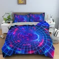 thumbnail image 2 of 2024 3D Psychedelic Swirl Duvet Cover Abstract Geometric Twin Bedding Set Microfiber Galaxy Comforter Cover For Kids Adult Room r, 2 of 7