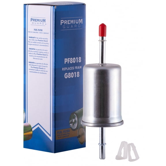 PG PF8018 Fuel Filter | Fits 1999-2006 Ford F-150 4.2L, 4.6L, 5.4L; 2000-2008 Focus 2.0L; 2000-2015 E-350 Super Duty 5.4L