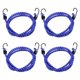 thumbnail image 1 of Uxcell 4Pcs Cordón Elástico con Ganchos 60" Cuerdas de Goma para Estribos de Camping al Aire Libre, Azul, 1 of 6