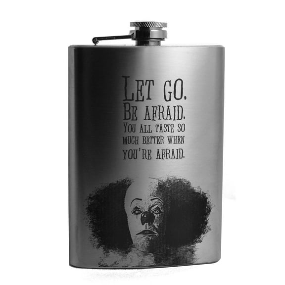8oz Let Go Be Afraid Flask L1