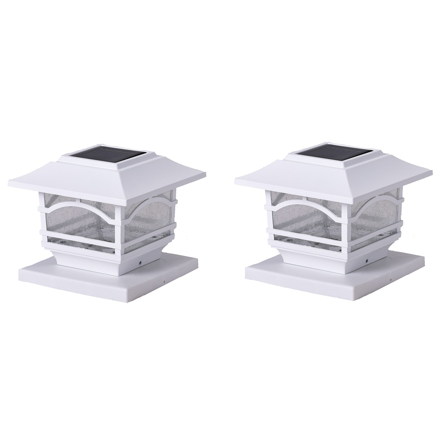 Maxsa® Innovations Maxsa Innovations 41971 Solar Post Cap And Deck Railing Lights 2 Pack (White) - image 2 of 3