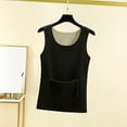 thumbnail image 2 of HAiming Womens Vest Thermal Fleece Lined Soft Comfy Sleeveless Lightweightsolid Color Tops with Pocket, 2 of 3
