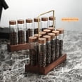 thumbnail image 4 of Soporte de Exhibición de Tubos de Ensayo de Vidrio Herramientas de Almacenamiento de un Solo Tubo Botella Dispensadora de Granos de Café Frasco Sellado de Café Granos B, 4 of 5