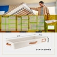 thumbnail image 6 of Homelux Theory Underbed Storage Bag, 1pc Low Profile Ivory Closet Organizer, 6 of 6