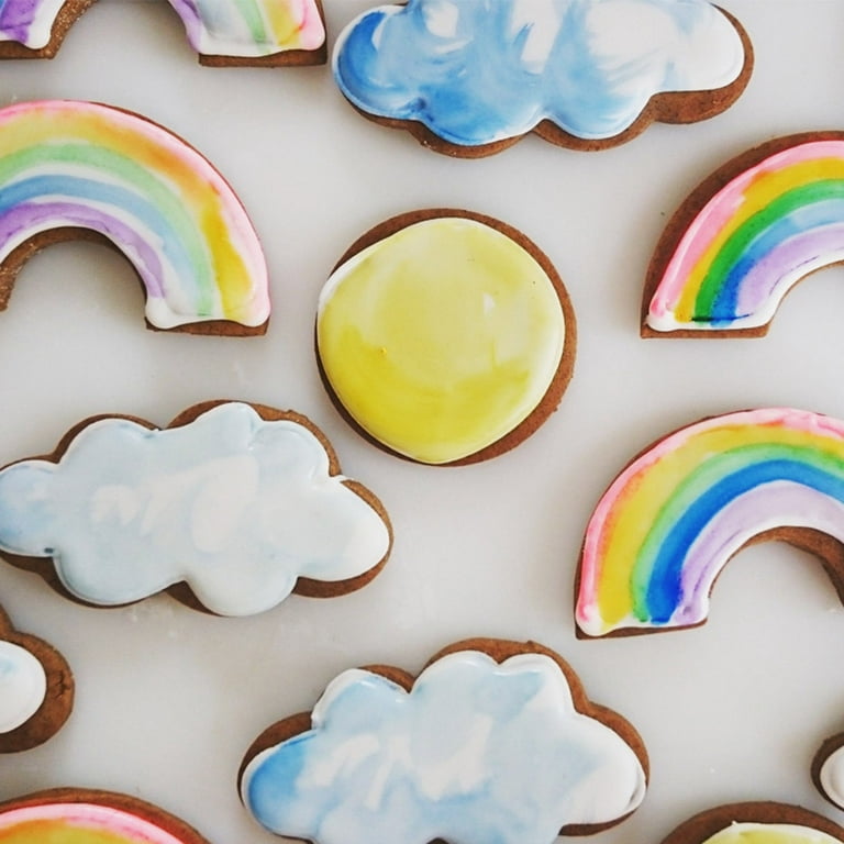 5 PC Clouds and Cloud Shape Cookie Cutter Set 