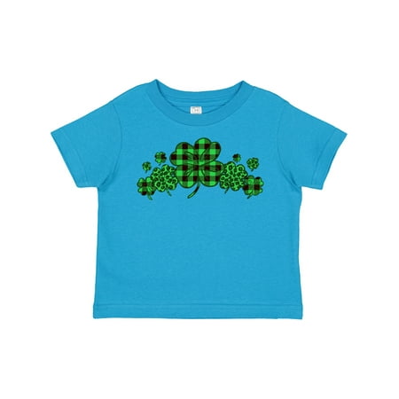 

Inktastic St. Patrick s Day Clovers in Plaid Gift Toddler Boy or Toddler Girl T-Shirt