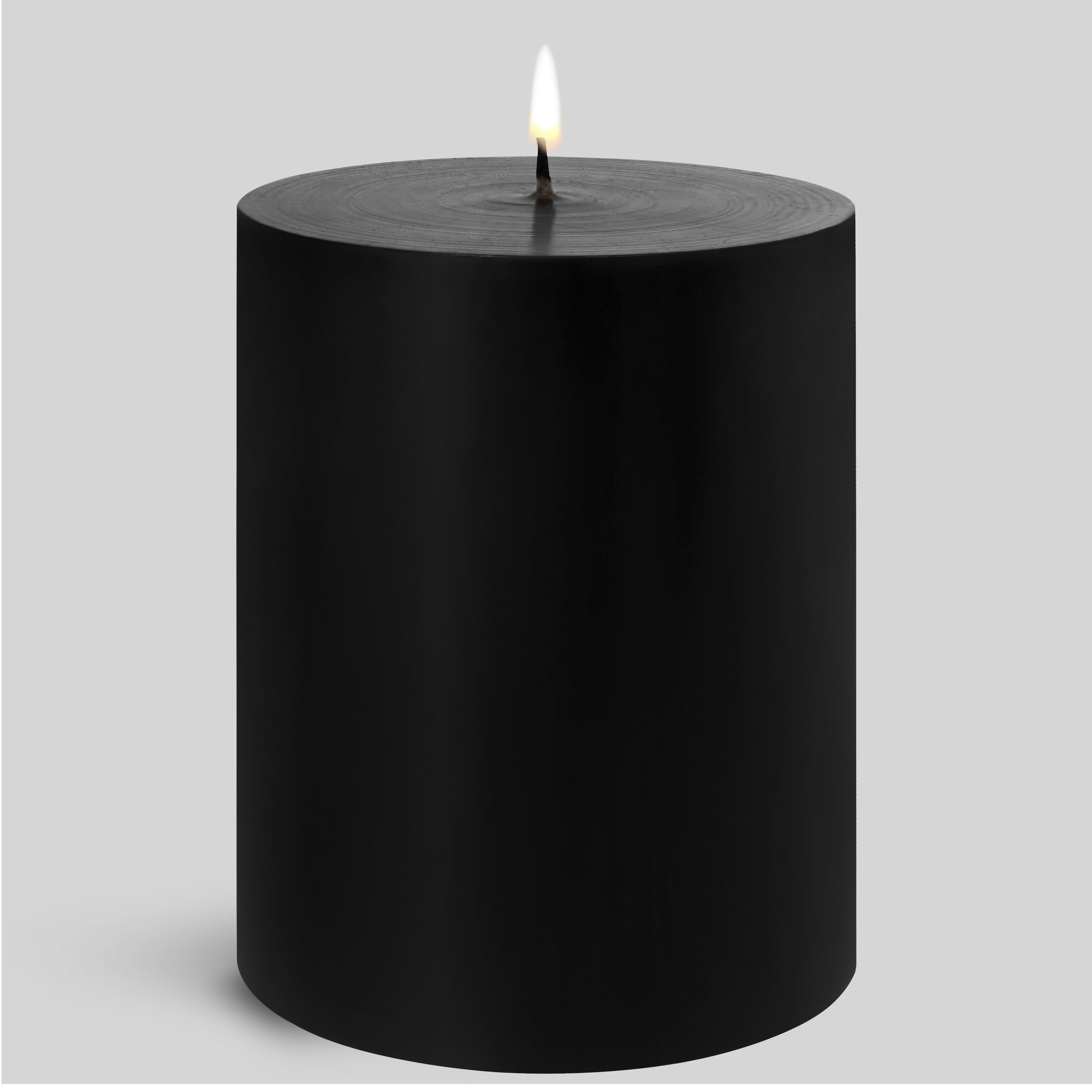 Mainstays Unscented Decorative Pillar Candle 3x4 Black