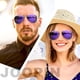 thumbnail image 2 of Gafas de sol Joopin Trendy Purple Polarized UV400 con montura plateada, 2 of 6